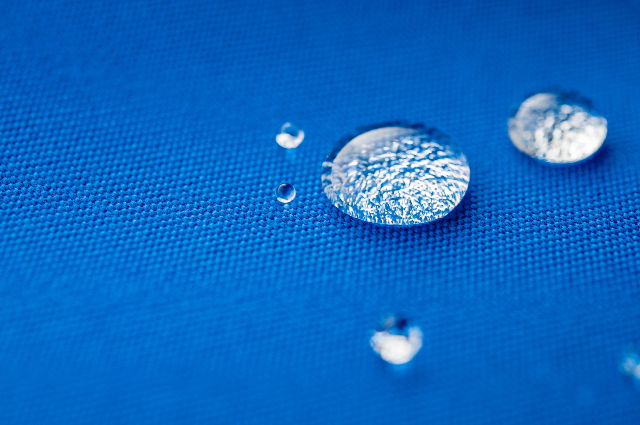 Canvas Fabric several different of water repellent and waterproof fabrics. How to waterproof fabric with these simple instructions for Experiment by drop water on it.