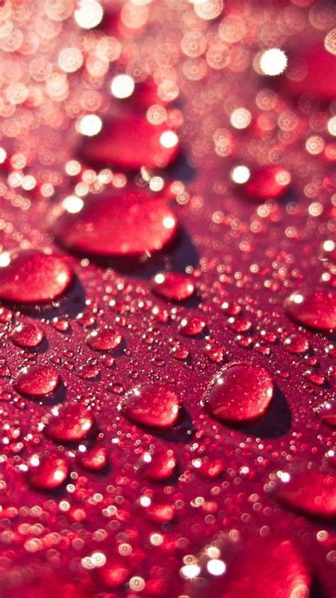 red water drops